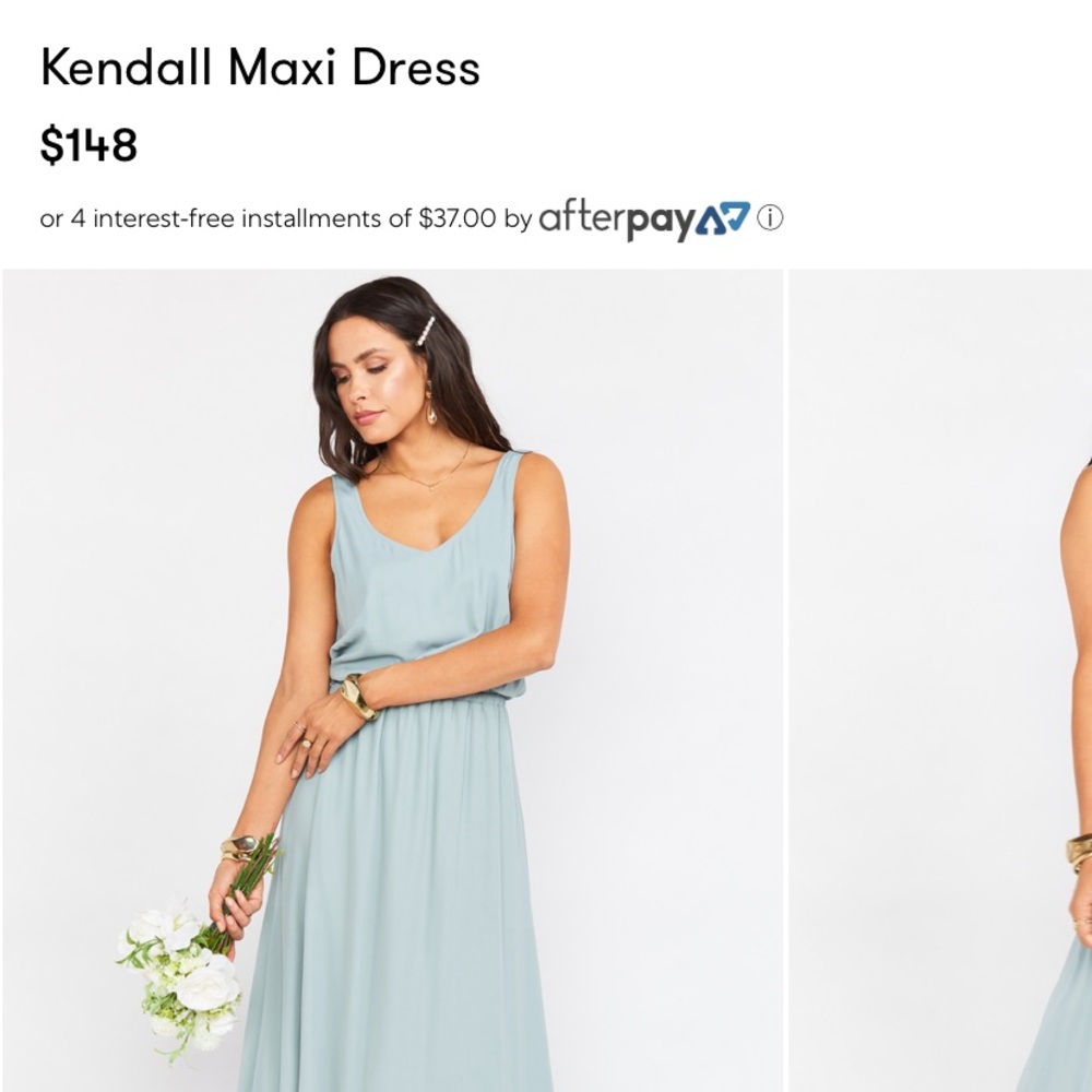 Light blue bridesmaid dress